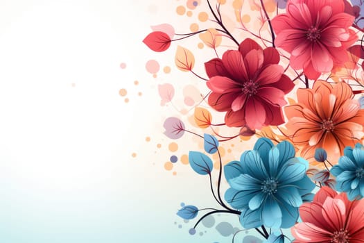 flower flora blossom background, Generative AI.