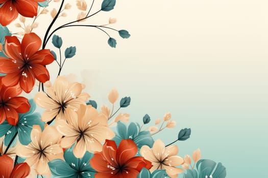 flower flora blossom background, Generative AI.