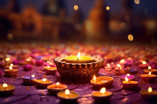 Happy Diwali Celebration concept background.
