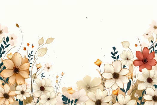 flower flora blossom background, Generative AI.
