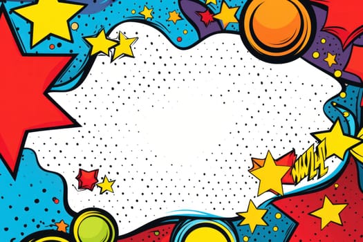 Speech bubble burst comic art illustration.