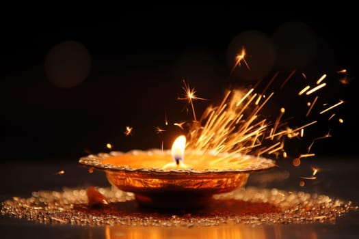 Happy Diwali Celebration concept background.