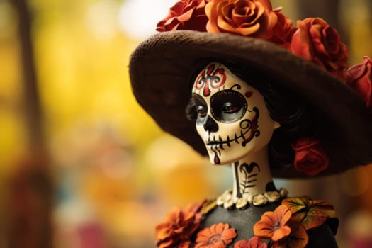 Photo of Day of the dead concept background.