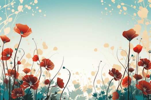 flower flora blossom background, Generative AI.