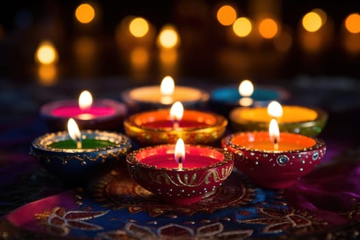 Happy Diwali Celebration concept background.