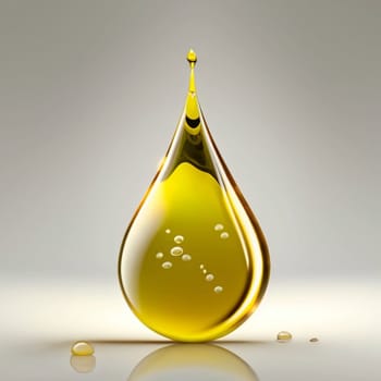 Oil drop isolated on braun background as industrial or petroleum concept. jpg illustration High quality image