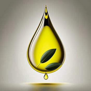 Oil drop isolated on braun background as industrial or petroleum concept. jpg illustration High quality image