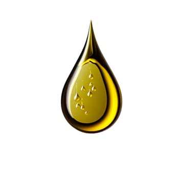 Oil drop isolated on braun background as industrial or petroleum concept. png image. High quality image