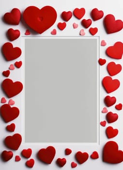 Banner postcard for Valentine's Day. generate ai beautiful