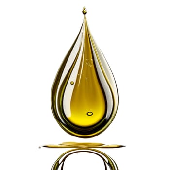 Oil drop isolated on braun background as industrial or petroleum concept. png image. High quality image