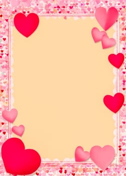 Banner postcard for Valentine's Day. generate ai beautiful