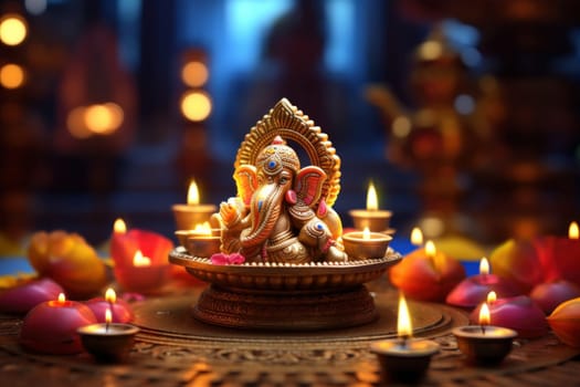 Happy Diwali Celebration concept background.