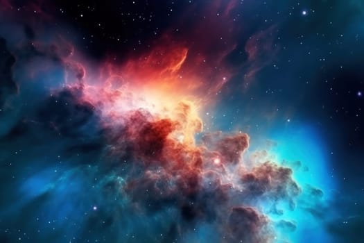 Colorful space galaxy cloud nebula background wallpaper.