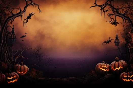 Halloween Day on the abstract background.