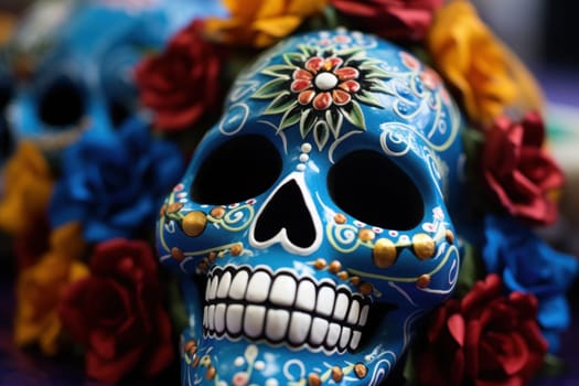 Photo of Day of the dead concept background.
