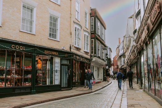 Street life snapshot in Canterbury, United Kingdom