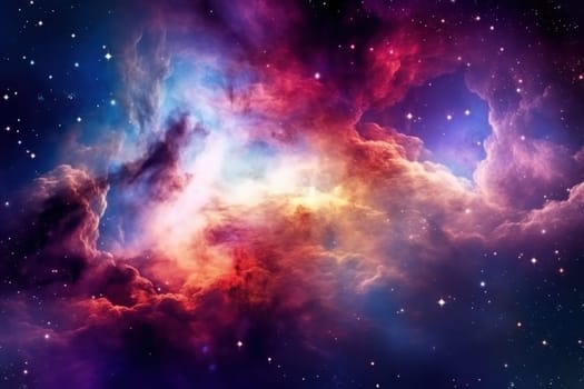 Colorful space galaxy cloud nebula background wallpaper.