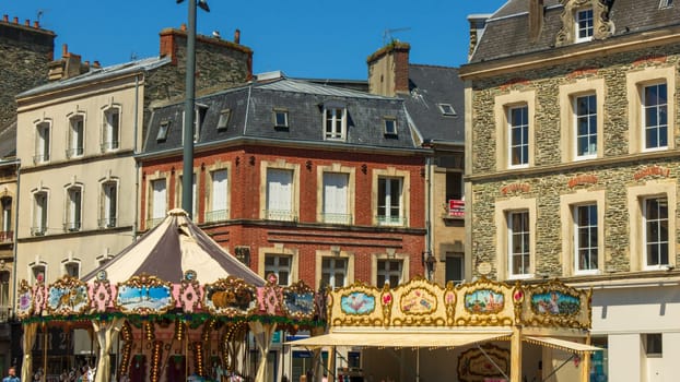 Cherbourg Harbor in Normandy, France. Peninsula of Cotentin