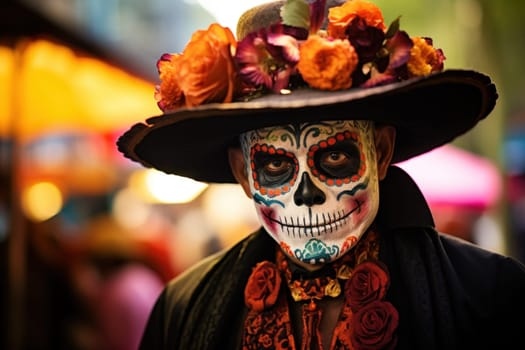 Photo of Day of the dead concept background.