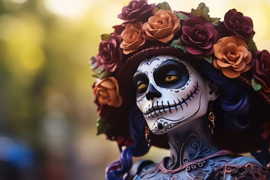 Photo of Day of the dead concept background.
