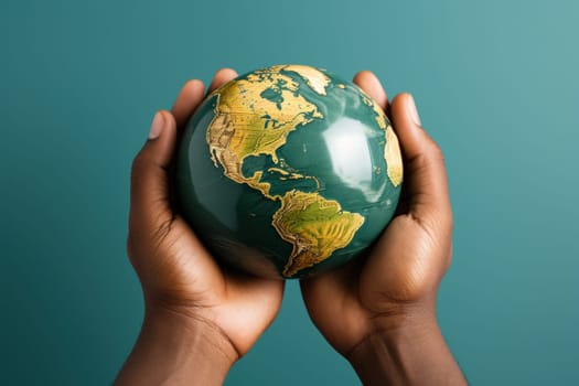 Only One Earth- World Environment day concept 3d design background.