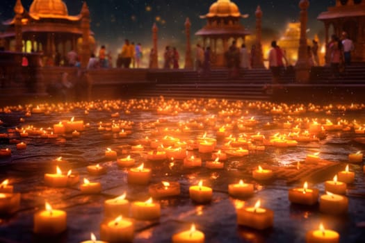 Happy Diwali Celebration concept background.