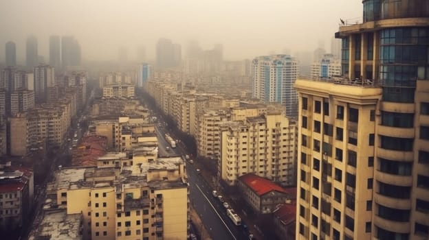 The view of the urban buildings is beautiful landscape.