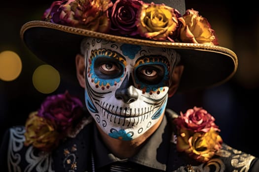 Photo of Day of the dead concept background.