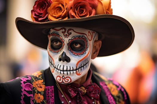 Photo of Day of the dead concept background.