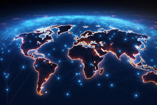 world map and global connection wallpaper.
