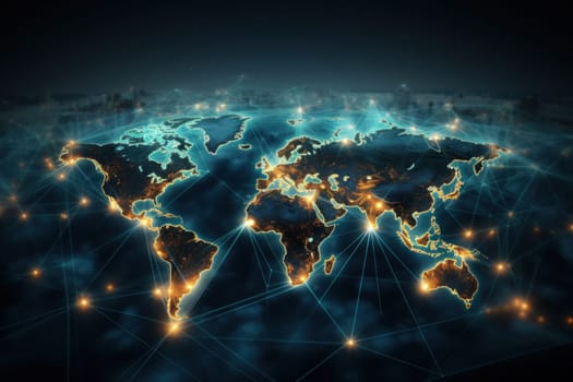 world map and global connection wallpaper.