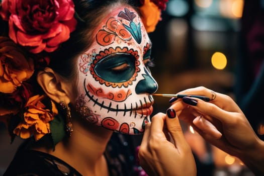 Photo of Day of the dead concept background.