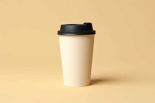 Mock up of Disposable Coffee Cups Tea Cups Paper cup Generative AI.