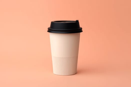 Mock up of Disposable Coffee Cups Tea Cups Paper cup Generative AI.