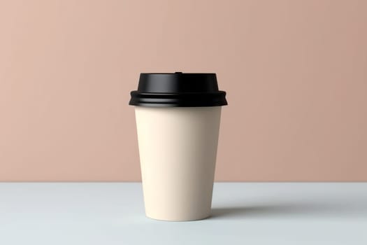 Mock up of Disposable Coffee Cups Tea Cups Paper cup Generative AI.