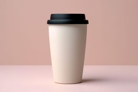 Mock up of Disposable Coffee Cups Tea Cups Paper cup Generative AI.