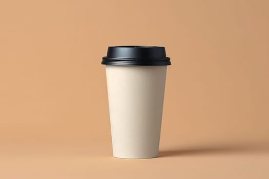 Mock up of Disposable Coffee Cups Tea Cups Paper cup Generative AI.