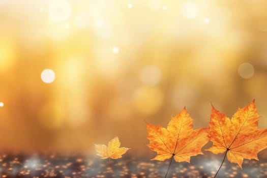 Beautiful autumn landscape Generative AI.
