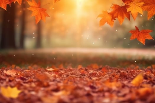 Beautiful autumn landscape Generative AI.