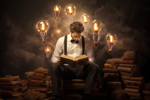 Businessman get ideas for business Generative AI.
