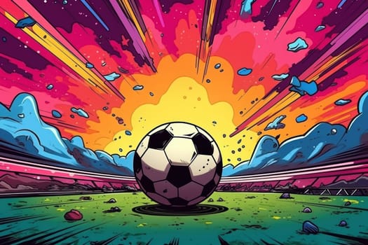 soccer stadium football doodle art illustration background.