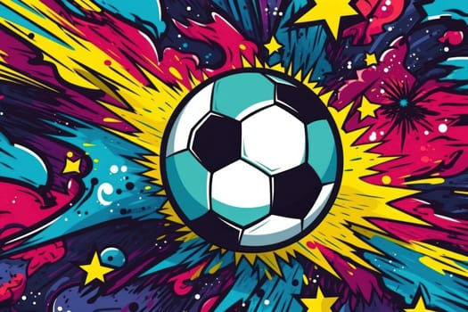 soccer stadium football doodle art illustration background.