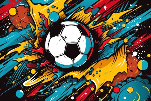soccer stadium football doodle art illustration background.