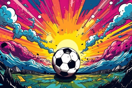 soccer stadium football doodle art illustration background.