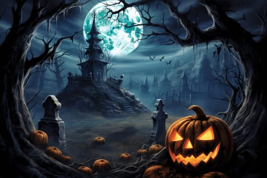 abstract halloween wallpaper or poster illustrations.