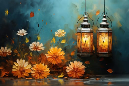 Happy Diwali Celebration concept background.