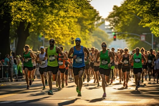 marathon poster design abstract background.