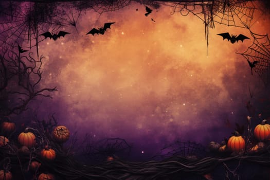 Halloween Day on the abstract background.