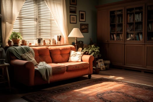 Classic living room Generative AI.