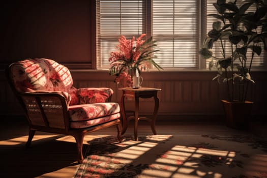 Classic living room Generative AI.